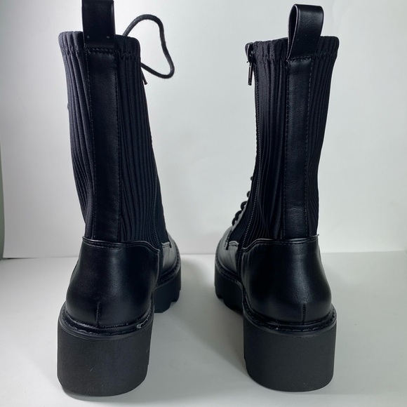 NWT Bar III women’s size 6.5 black combat boots - Picture 6 of 10